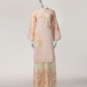 PEACH LAWN CO-ORD SET | JST-S-26-2423/S FRENCH FLORALS-1