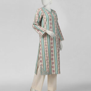 MULTICOLOR LAWN CO-ORD SET | JST-S-26-2434/S STRIPES-04